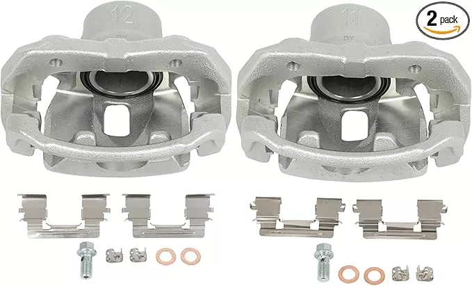 SCITOO 19B3201 19B3200 Front Left & Right Disc Brake Calipers w/Bracket Fit For Toyota For Tacoma 2005-2015, Single Piston