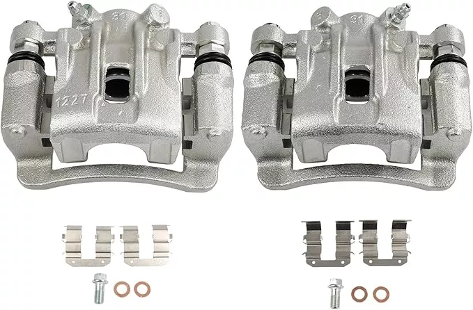 SCITOO 19B3477 19B3476 Rear Left & Right Disc Brake Calipers Assembly w/Bracket For Dodge For Attitude,For Hyundai For Accent,For Kia For Forte/For Forte Koup/For Forte5/For Rio/For Rio5