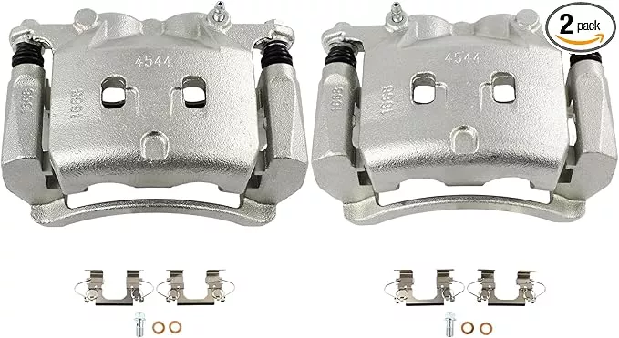 SCITOO 19B7146 19B7147 Front Left & Right Disc Brake Calipers w/Bracket Fit For INFINITI For Q50 2014-2018,For Nissan For Rogue 2014-2018,For Nissan For X-Trail 2014-2015, Double Pistons