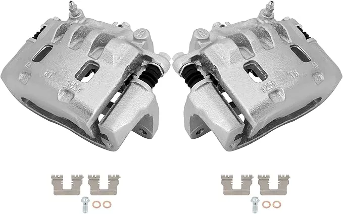 SCITOO Front Left+Right Brake Calipers With Bracket 19B2683 19B2682 Compatible For Saab 9-2X 2005-2006 For Subaru Impreza 2002-2016 For Subaru Legacy 2003-2004