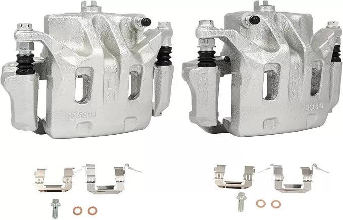 SCITOO Front Left & Right Brake Calipers With Bracket 19B2870 19B2871 Compatible For INFINITI EX35/EX37/G25/G35/G37/M35/M35h/M37/M45/M56/Q40/Q70/Q70L/QX50/QX70,For Nissan 370Z/Murano