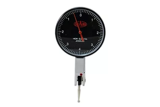 Shars 0.008" Large Black Face Dial Test Indicator, 0.0001" Graduation, 1.5" Face Diameter 303-3210B P]