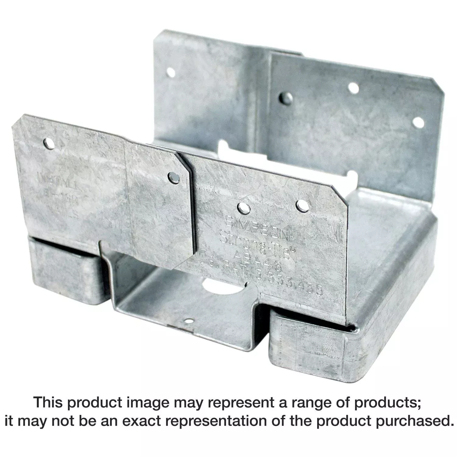 Simpson Strong-Tie ABA46Z ABA ZMAX Galvanized Adjustable Standoff Post Base for 4x6