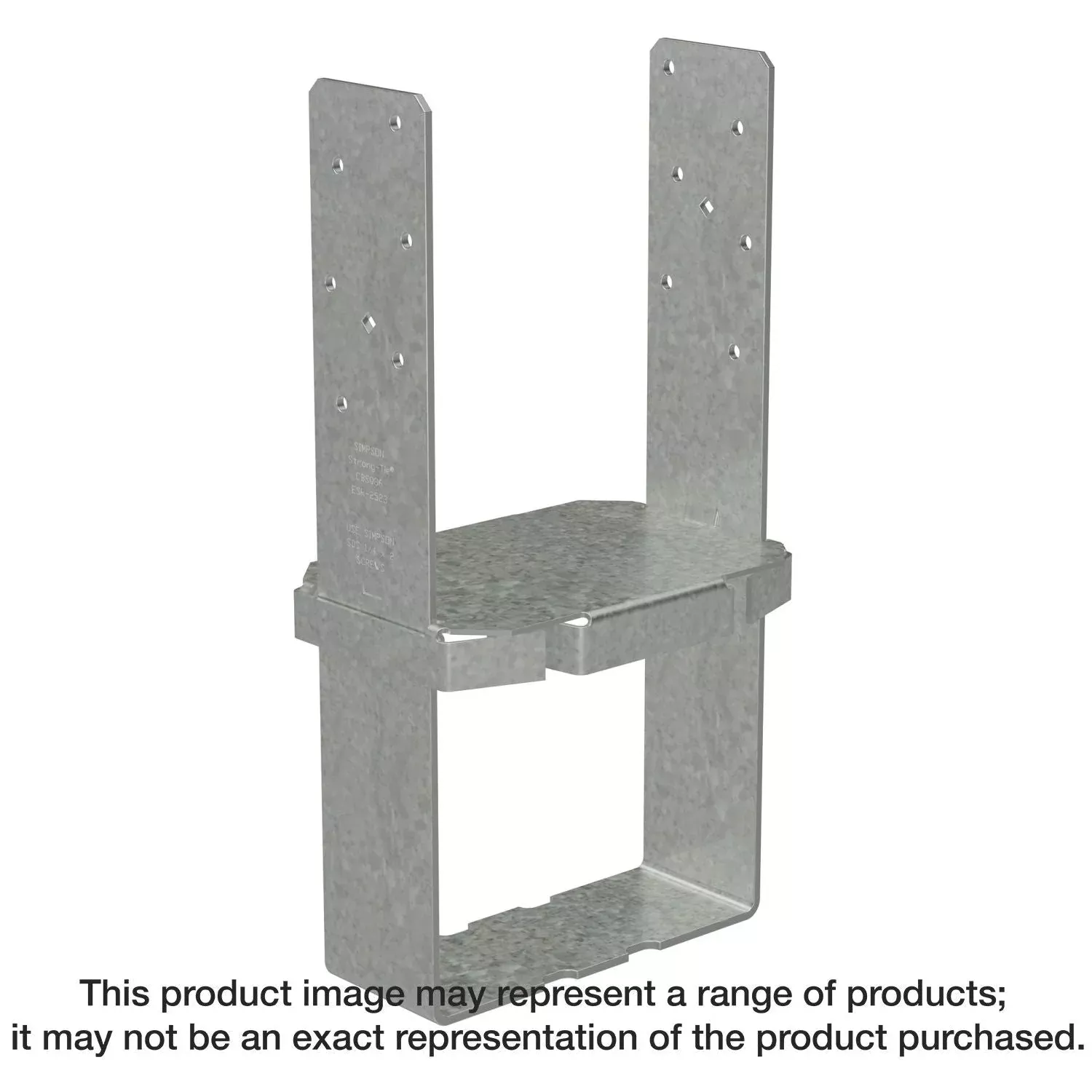 Simpson Strong-Tie CBSQ86-SDS2 CBSQ Galvanized Standoff Column Base for 6x8 with SDS Screws