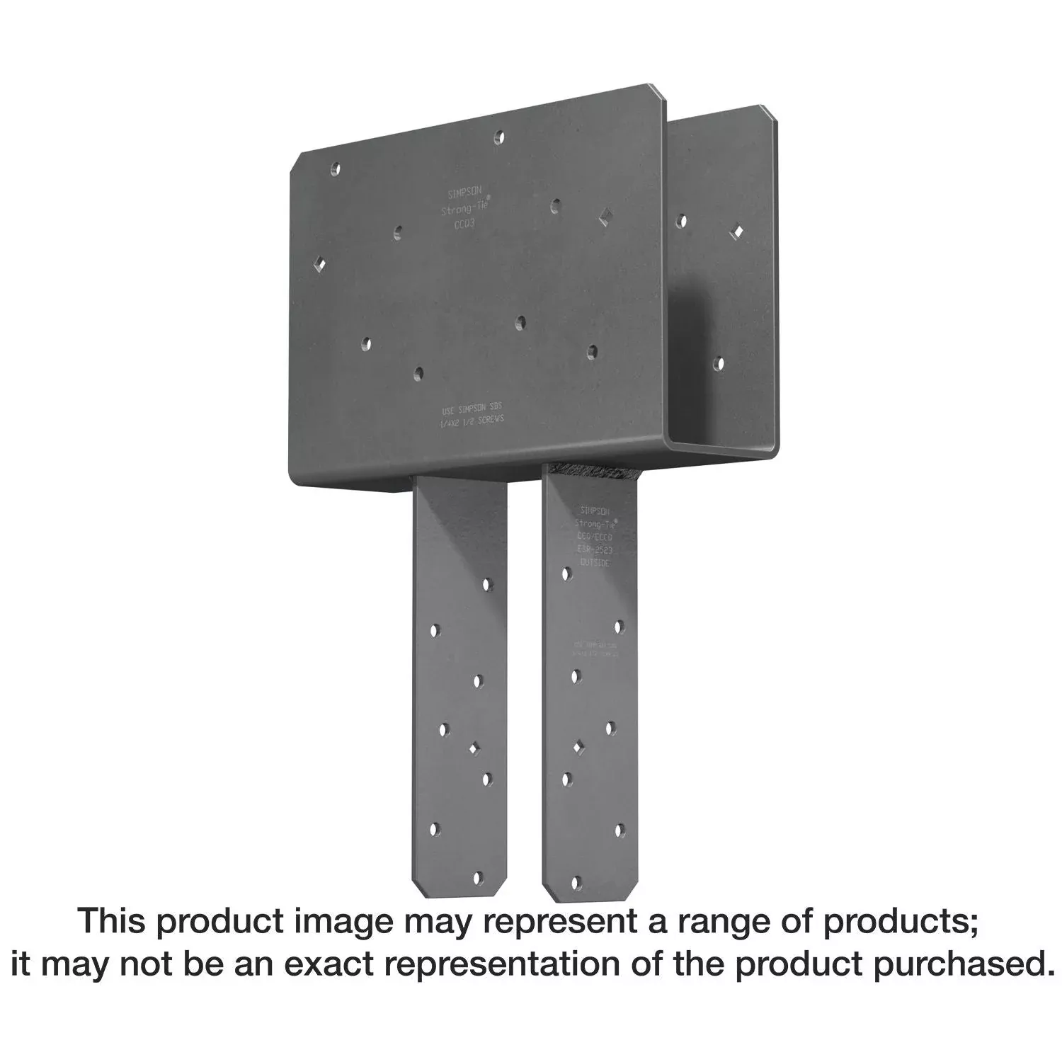 Simpson Strong-Tie CCQ44SDS2.5 CCQ Column Cap for 4x Beam, 4x Post with Strong-Drive SDS Screws