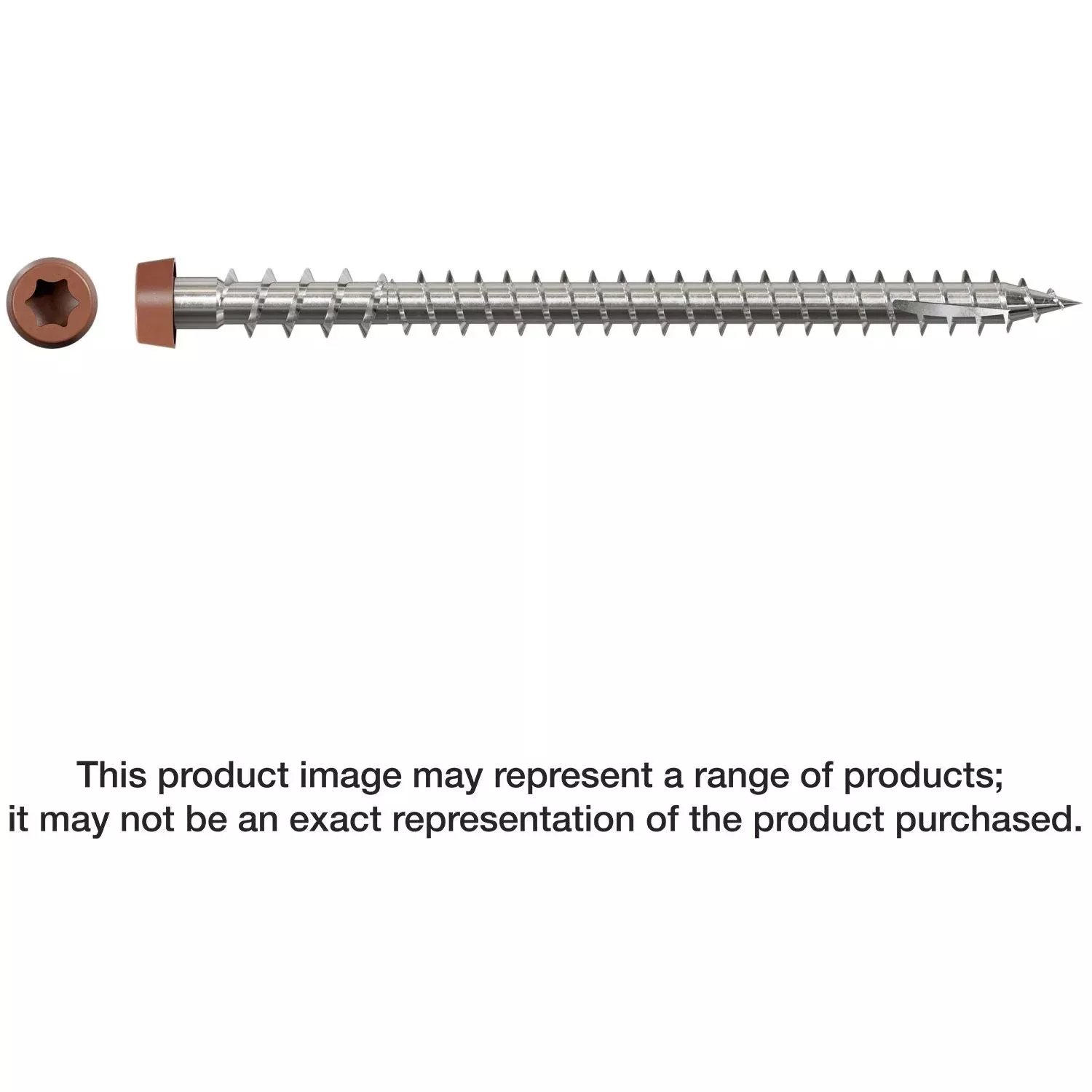 Simpson Strong-Tie DCU234S316RD Deck-Drive DCU COMPOSITE Screw (Collated),#10 x 2-3/4-in. Type 316, Red, 1000-Pack