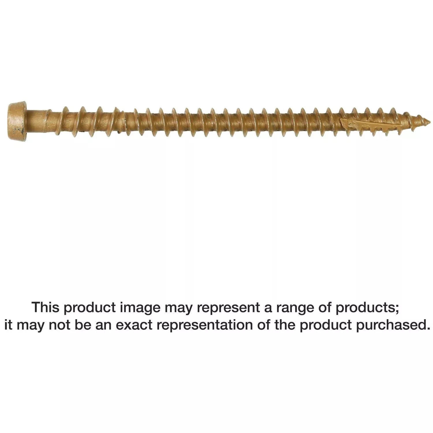 Simpson Strong-Tie DCU234S316TN Deck-Drive DCU COMPOSITE Screw (Collated),#10 x 2-3/4-in. Type 316, Tan, 1000-Pack