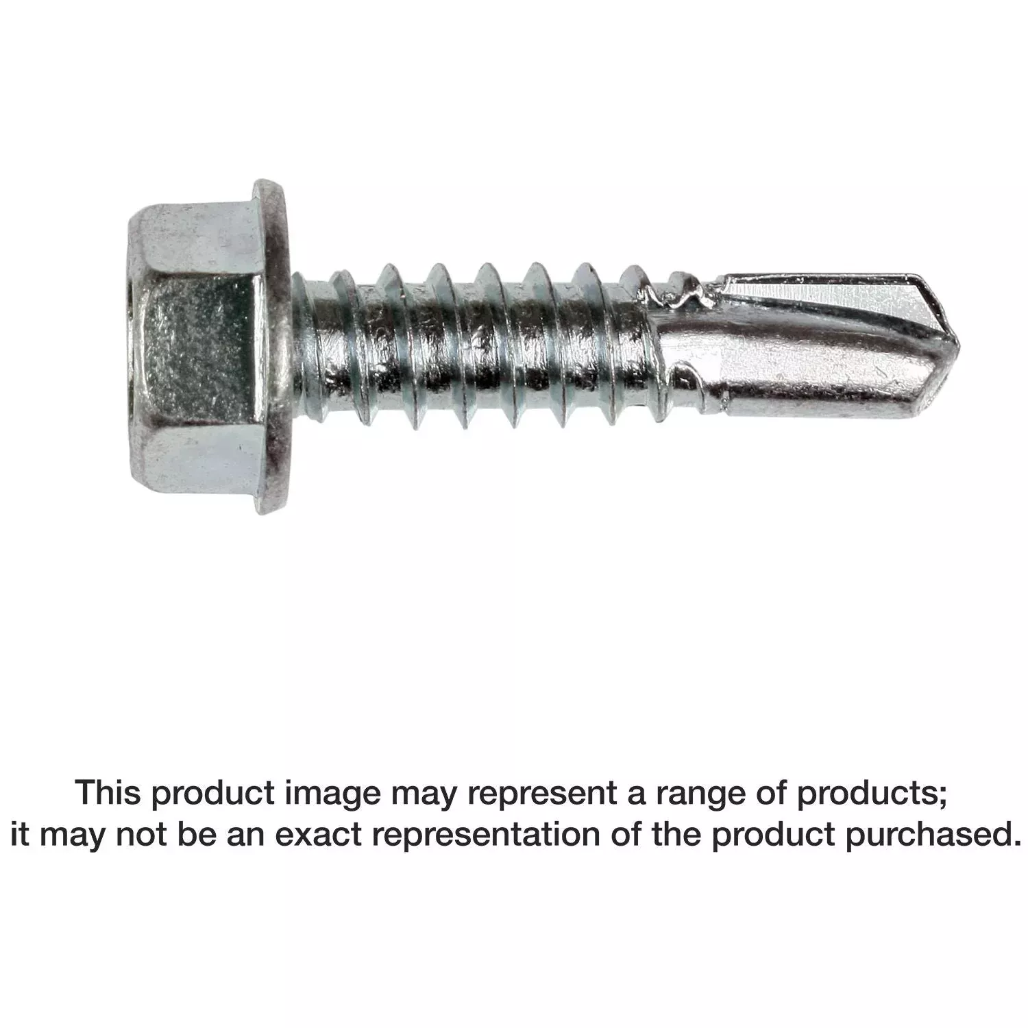 Simpson Strong-Tie E1B1414B Self-Drilling E Metal Screw,#14 x 1-in. 3/8-Hex, Clear Zinc, 2500-Pack