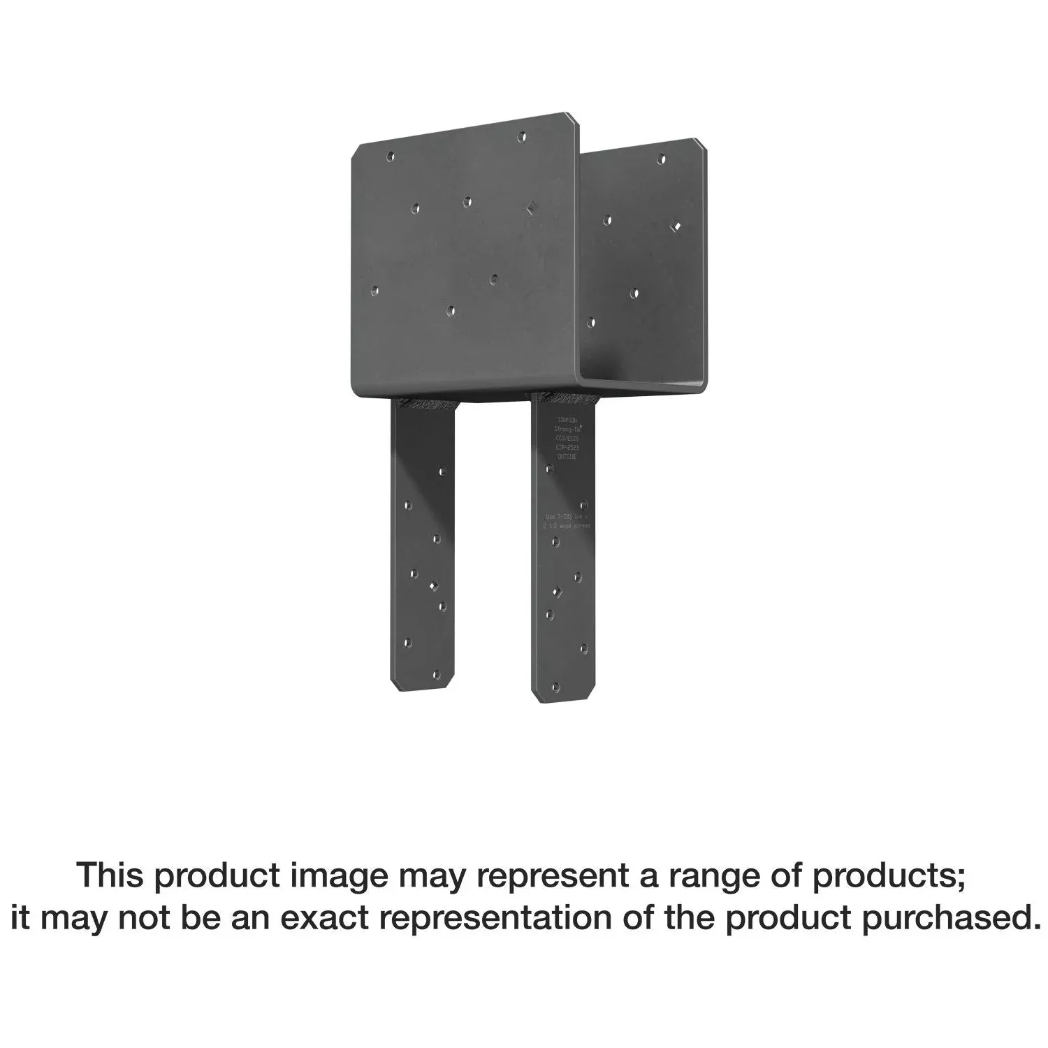 Simpson Strong-Tie ECCQ5-4SDS2.5 ECCQ End Column Cap for 5-1/8-in. Beam, 4x Post, with Strong-Drive SDS Screws