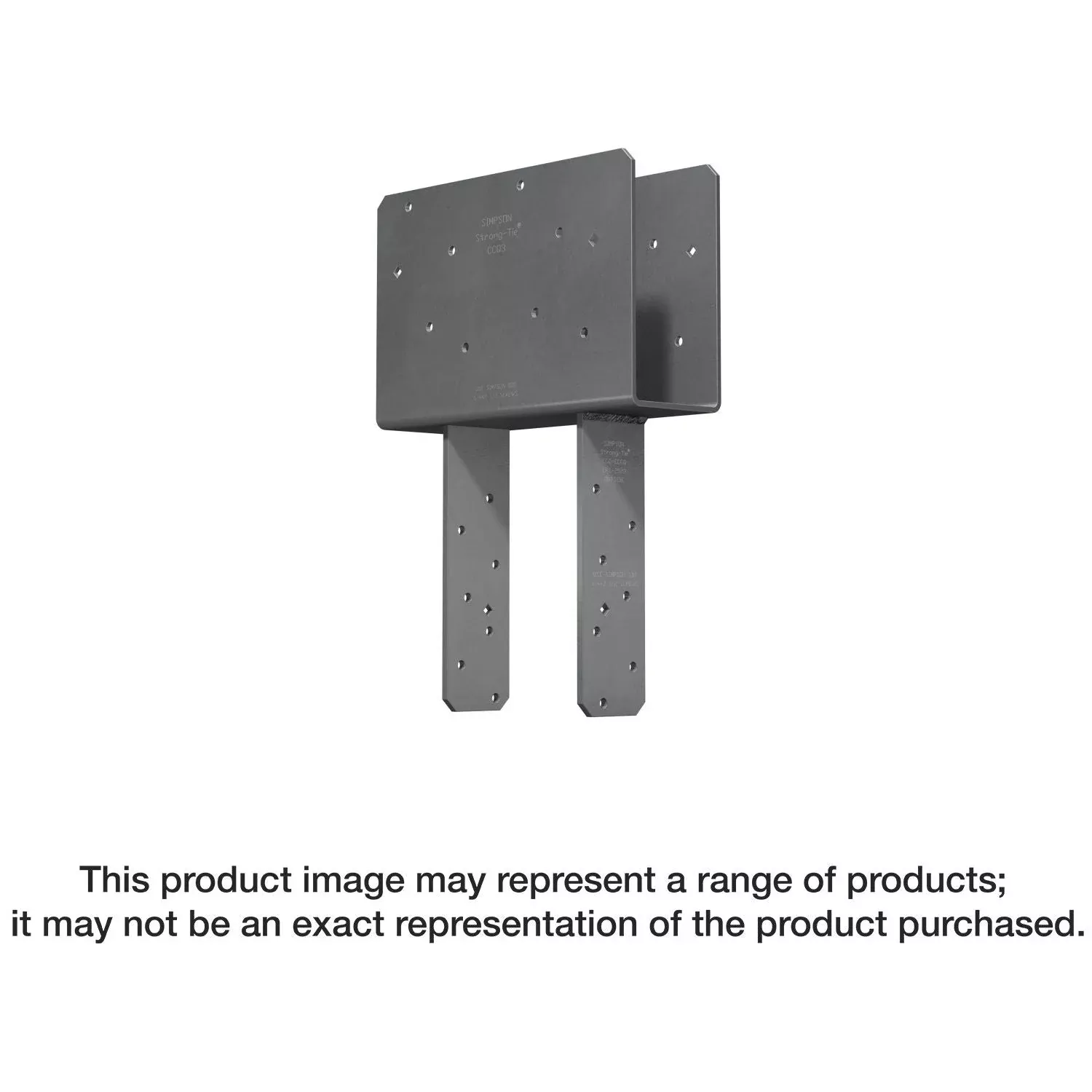 Simpson Strong-Tie ECCQ66SDS2.5ROT ECCQ Rotated-Strap End Column Cap for 6x Beam, 6x Post, with Strong-Drive SDS Screws