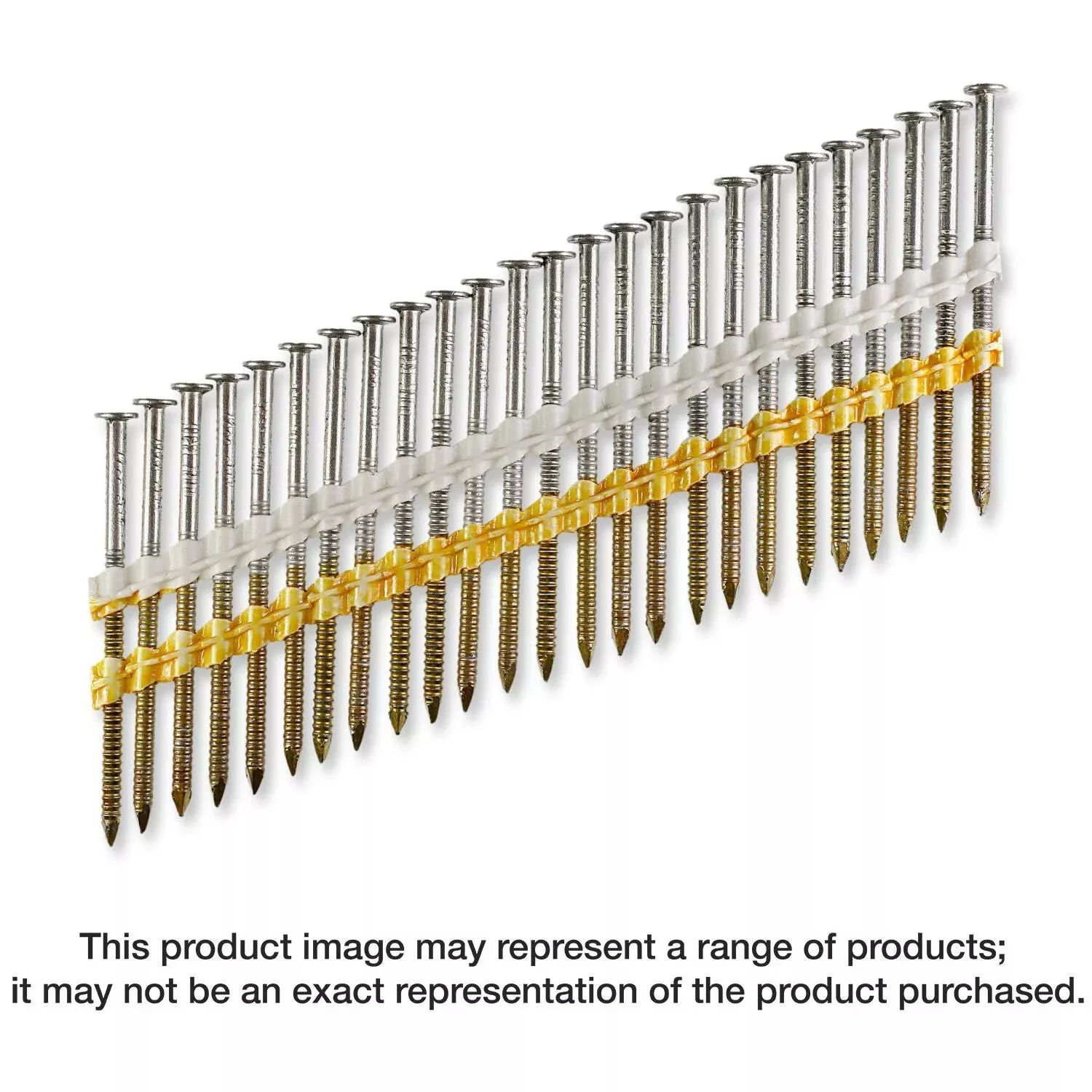 Simpson Strong-Tie S10A300CNB 20°–22° Plastic Strip, Full Round Head, Ring-Shank Nail,3-in. x .131-in. Type 304, 4000-Pack
