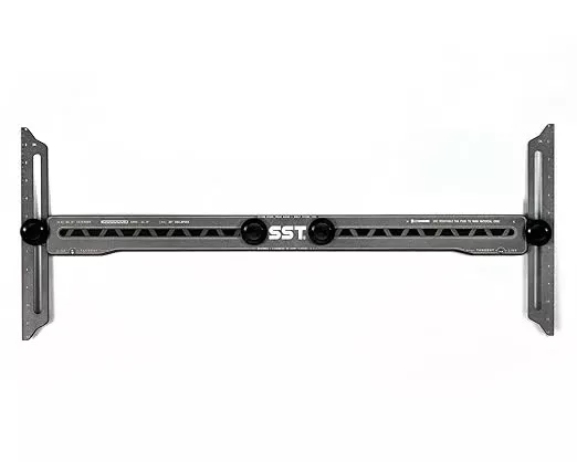 SST - Stair Gauge & Layout Tool - Accurately Measure Angles, Lengths & Edges - Durable CNC Aluminum Construction - Removable Pins for Precise Transfer of Stair Treads, Risers - 3-Year Warranty