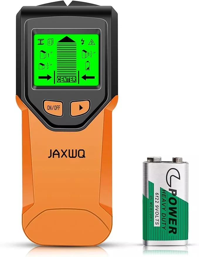 Stud Finder Wall Scanner - 5 in 1 Stud Finder Tool w/Microprocessor Chip and HD LCD Display, Stud Detector Beam Finders for Center & Edge of Wood AC Wire Metal Studs Joist Pipe