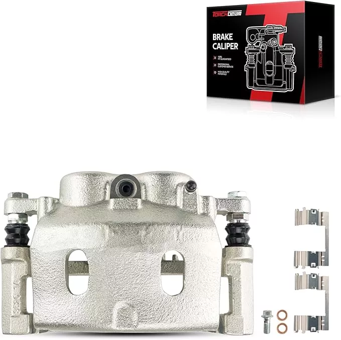 Torchbeam Brake Caliper For Chevrolet GMC Cadillac Front Right for 2008-2018 Silverado 1500, 2008-2018 Sierra 1500, Front left for 2015-2019 XTS, Disc Brake Caliper with Bracket # 18B4918A