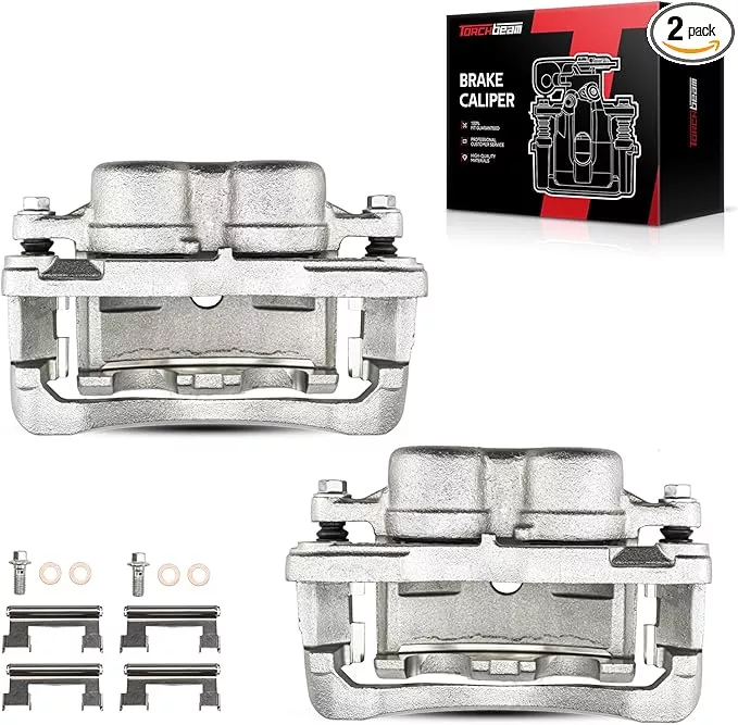 Torchbeam Front Brake Calipers Set for Chevrolet Silverado 2500 HD 2001-2010, Chevrolet Express 2500 2003-2020, Chevrolet Express 3500, Front Left and Front Right Calipers Replace # 18B4730+18B4731