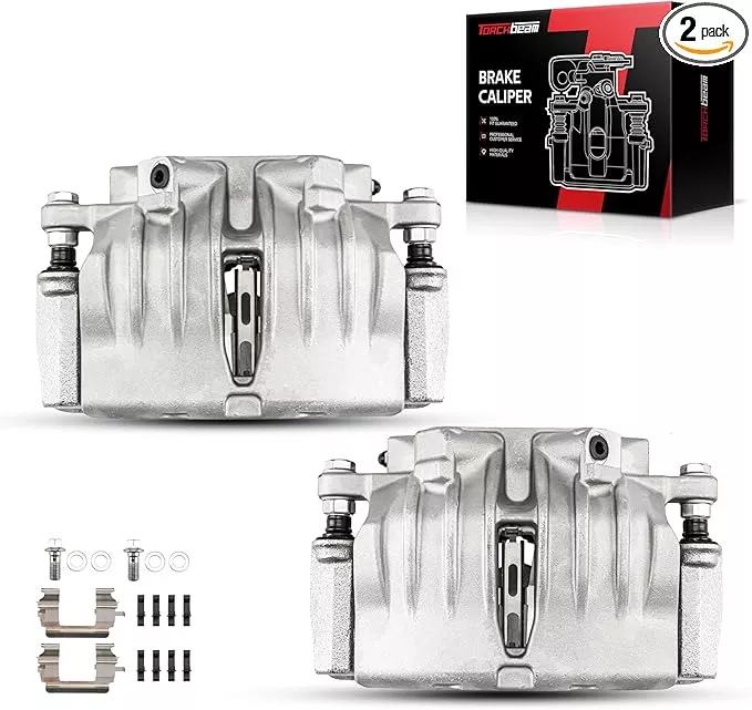Torchbeam Front Brake Calipers Set for Chevrolet Trailblazer 2002-2005, GMC Envoy 2002-2005 Wheel Base 113in, Buick Rainier 2004-2005, Front Left and Front Right Calipers Replace # 18B4798A+18B4799A