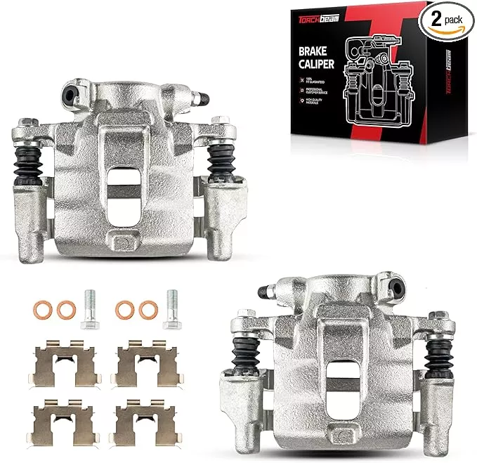 Torchbeam Front Brake Calipers Set for Geo Tracker 1989-1997, Suzuki Sidekick 1989-1998, Chevrolet Tracker 1998, Suzuki X-90 1996-1998, Front Left and Front Right Calipers Replace # 19B1212+19B1213