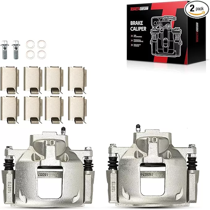 Torchbeam Front Brake Calipers Set for Jeep Wrangler 2013-2017, Dodge Grand Caravan 2013-2016, Chrysler Town & Country 2013-2016, Front Left and Front Right Calipers Replace # 18B5484+18B5485