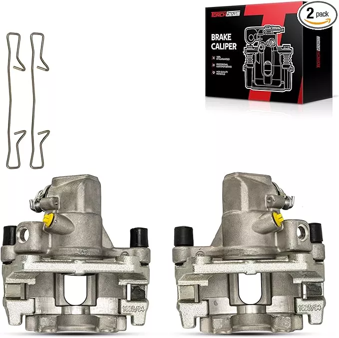 Torchbeam Rear Brake Calipers Set for Ford Escape 2013-2016, Ford C-Max 2013-2018, Mazda 3 2009-2013, Rear Left and Rear Right Calipers Replace # 19B6284A+19B6285A