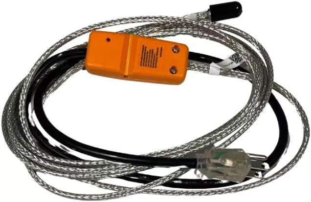 Unjacketed Self-Regulating Heater Cable Kit – 120V, Pre-Terminated Plug, for Indoor Residential Pipe Protection Only (18FT)