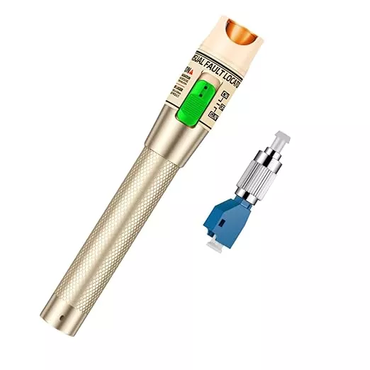 Visual Fault Locator, 30-50KM Fiber Optic Cable Tester Meter VFL Red Light Pen Light Source Testers