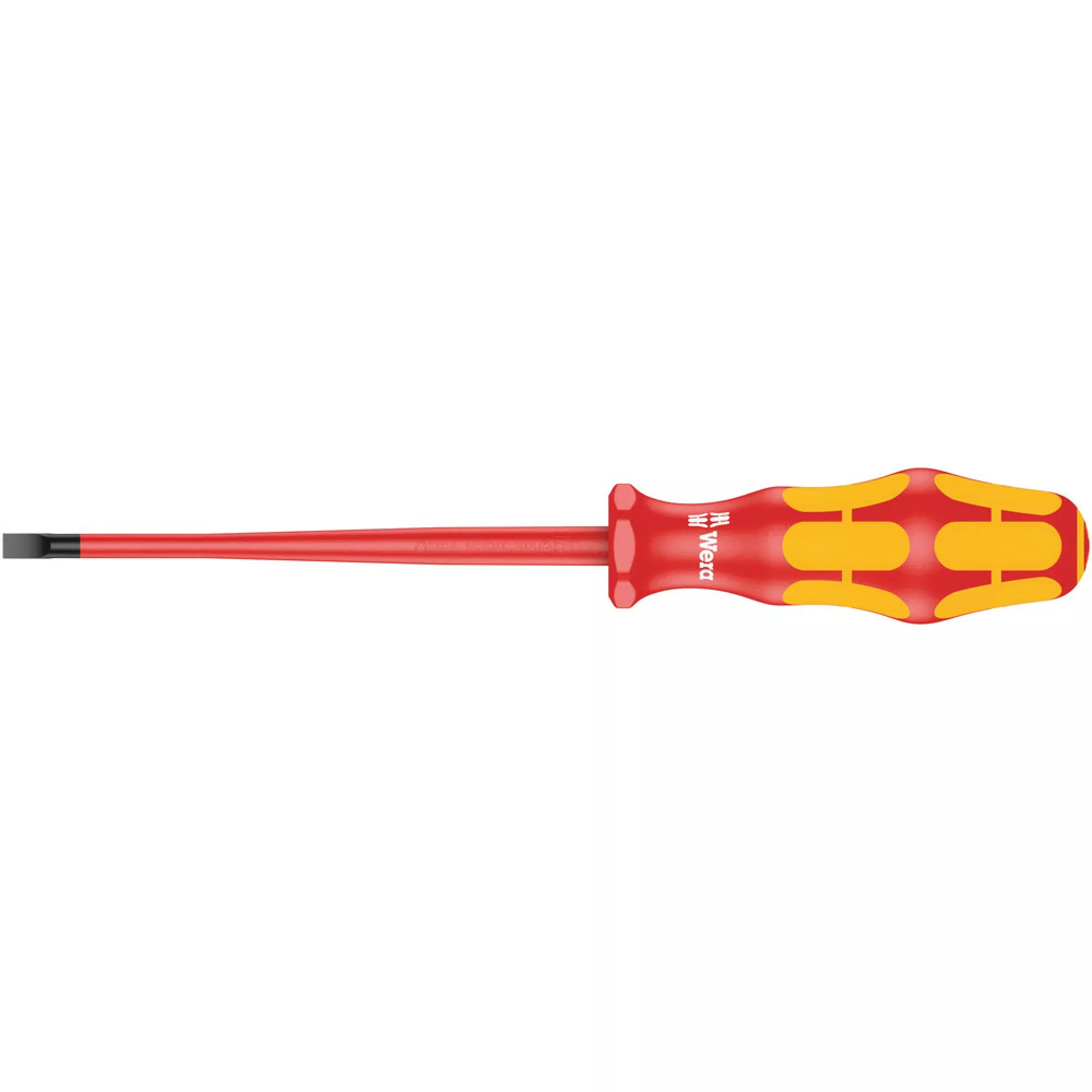 Wera 160 iS VDE Insulated screwdriver with reduced blade diameter for slotted screws, 0.8 x 4 x 100 mm