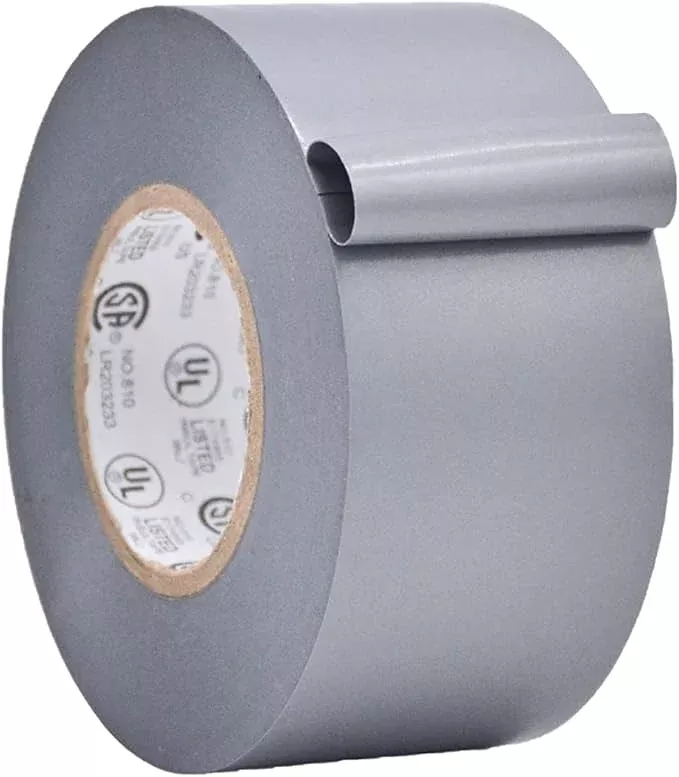 WOD ETC766 Professional Grade General Purpose Gray Electrical Tape UL/CSA Listed core. Vinyl Rubber Adhesive Electrical Tape: 3/8 inch X 66 ft - Use at No More Than 600V & 176F (Pack of 10)