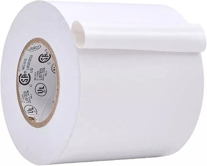 WOD ETC766 Professional Grade General Purpose White Electrical Tape UL/CSA Listed core. Vinyl Rubber Adhesive Electrical Tape: 1.5 inch X 66 ft - Use at No More Than 600V & 176F (Pack of 10)
