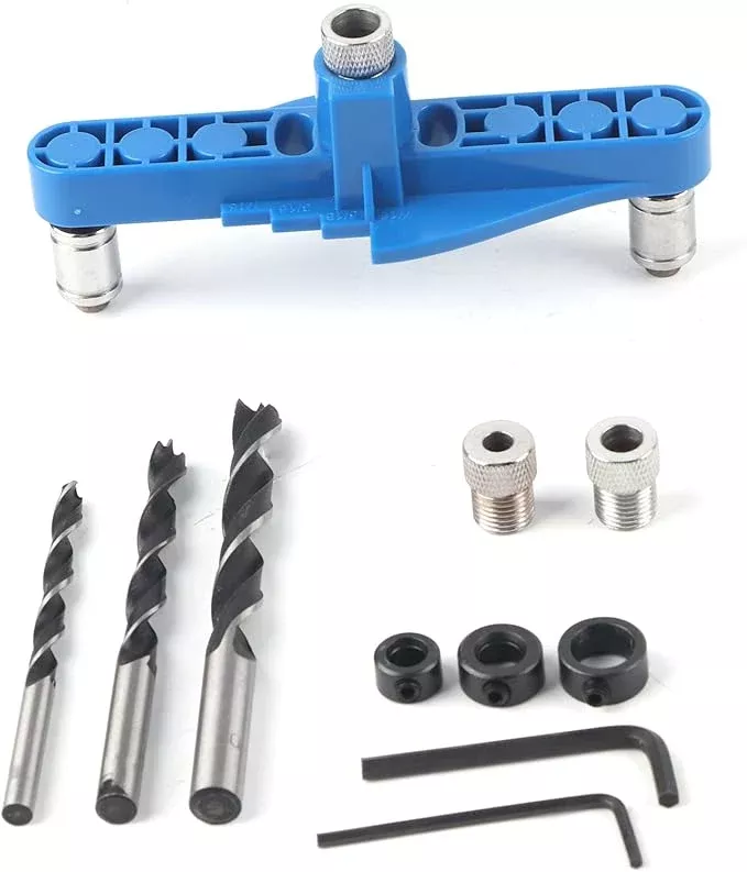 Woodworking Drilling Marking Tool Dowel Jig Center Scriber Line Offset Ideal for Precise Hole Positioning ABSIron