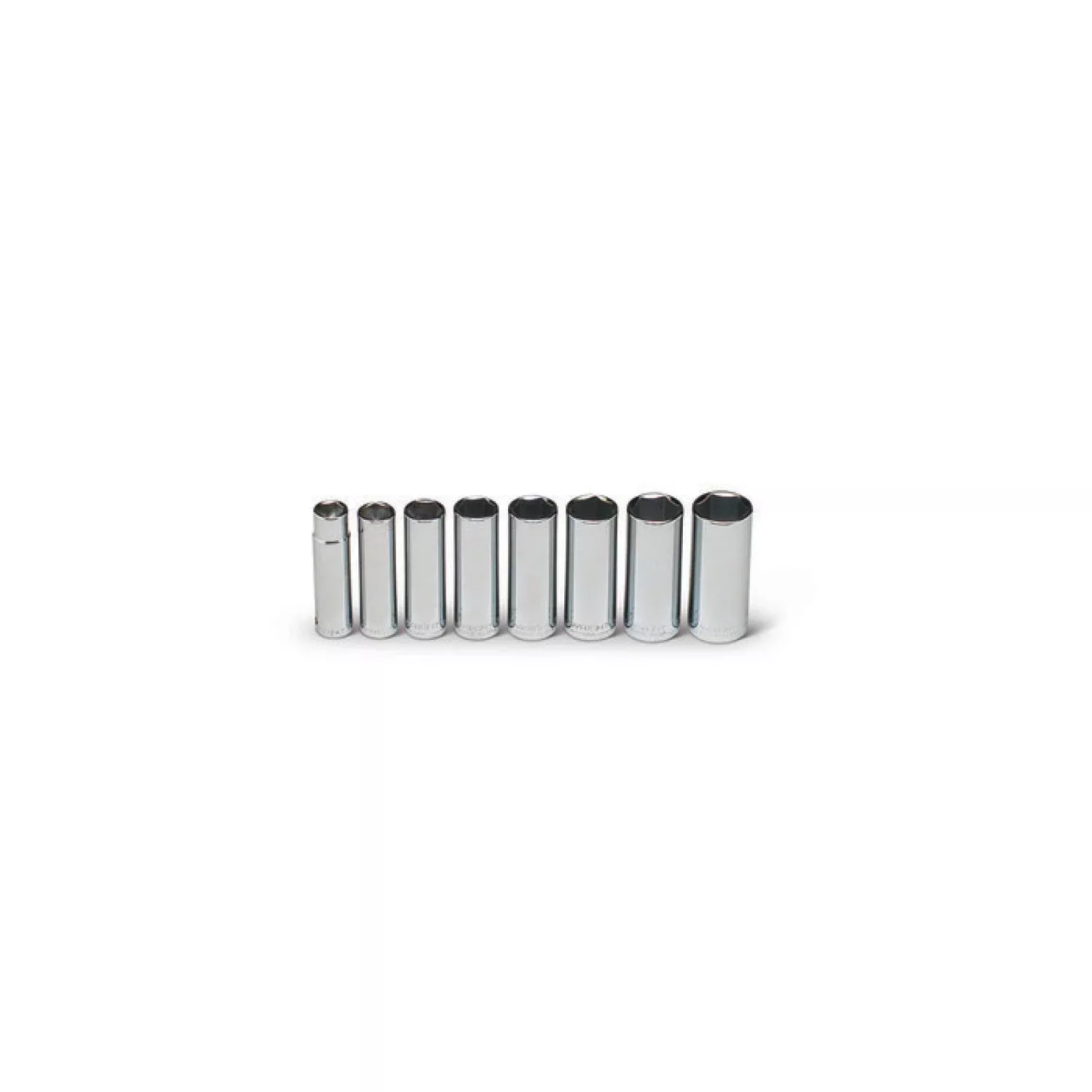 Wright Tool 410 1/2" Drive 6 Point Deep Socket Set 8 Piece