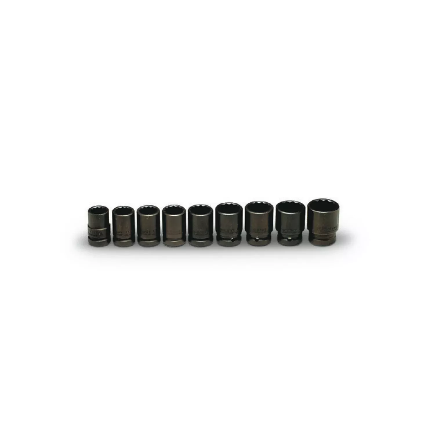 Wright Tool 603 3/4" Drive 12 Point Impact Socket Set 9 Piece