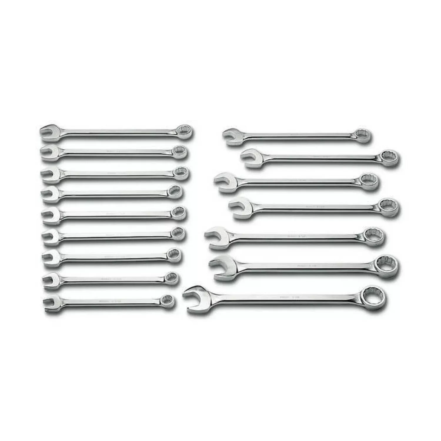 Wright Tool 730 16 Piece 12 Point Combination Wrench Set 1-5/16-Inch - 2-1/2-Inch