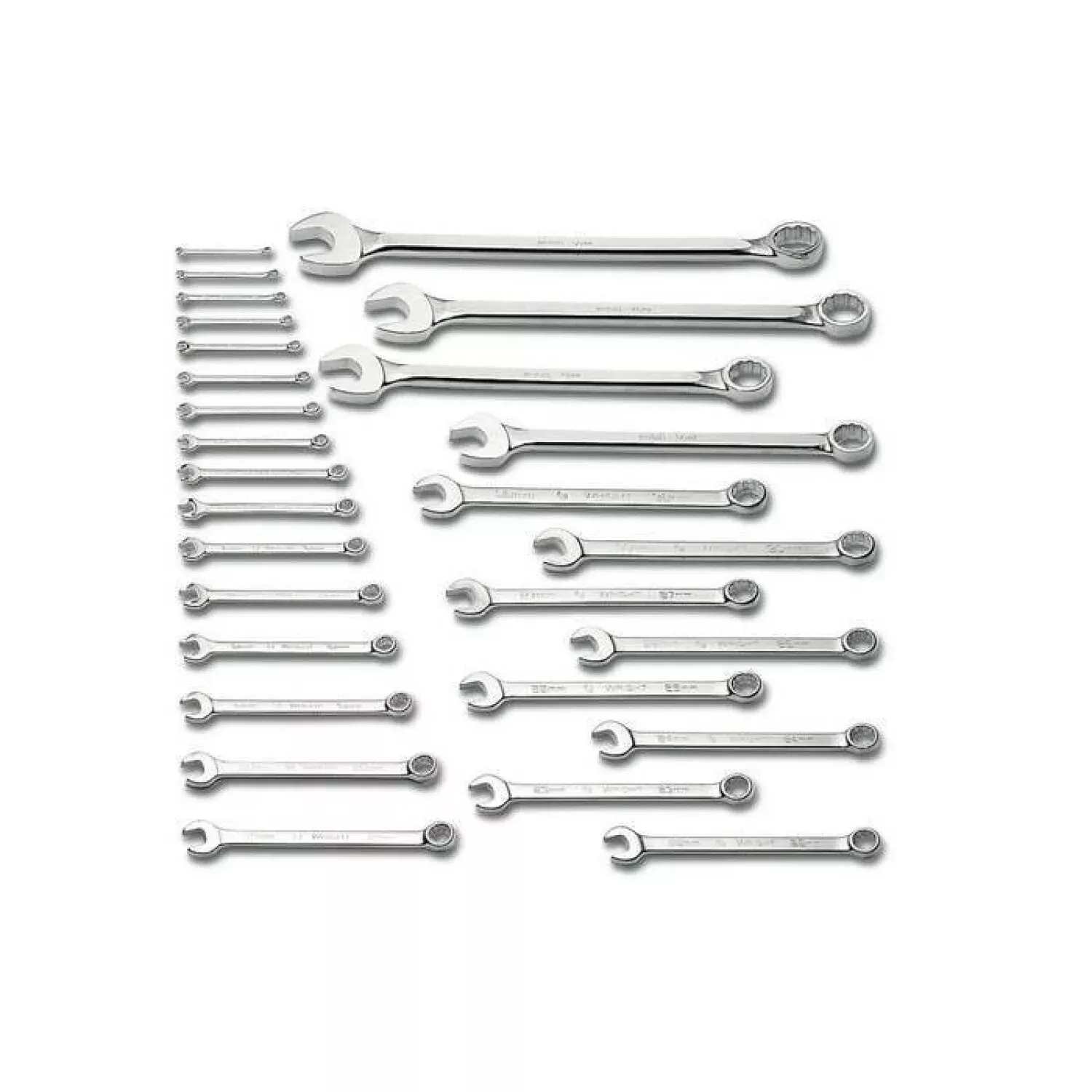 Wright Tool 760 12 Point Metric Combination Wrench Set 28-Piece