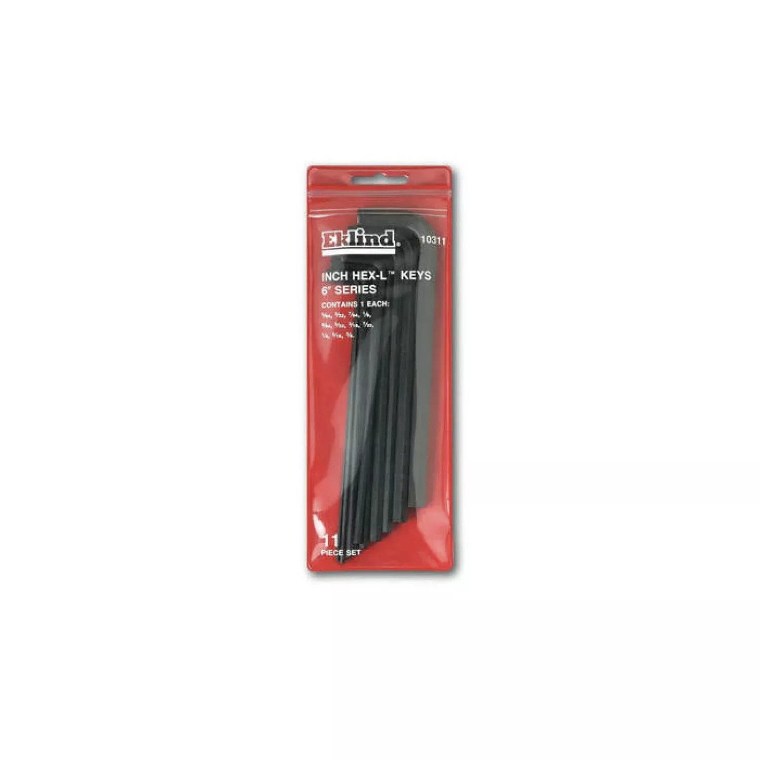 Wright Tool 9E10311 Fractional L-Key Set, Long Arm in Pouch 11 Pieces