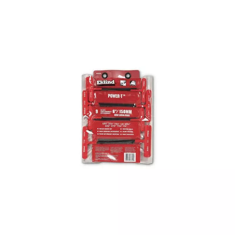 ‎Wright Tool 9E60609 9 Pieces-Fractional Vinyl Grip T-Handle Set