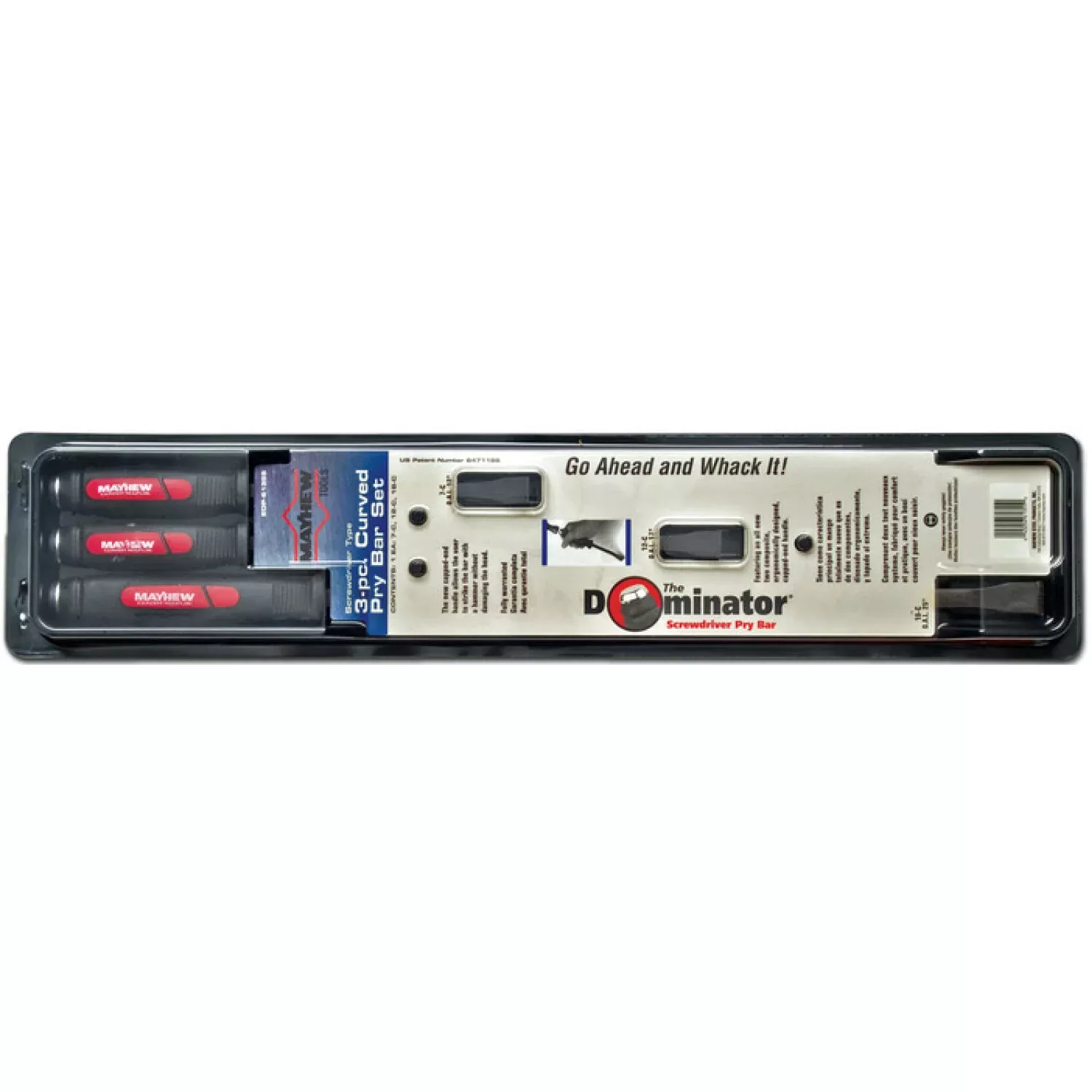 Wright Tool 9M61355 Curved Screwdriver-Style Pry Bar 3 Pc. Set