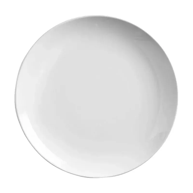WTI 840-425C Porcelana Round Coupe Plate, 9″, Pack of 6