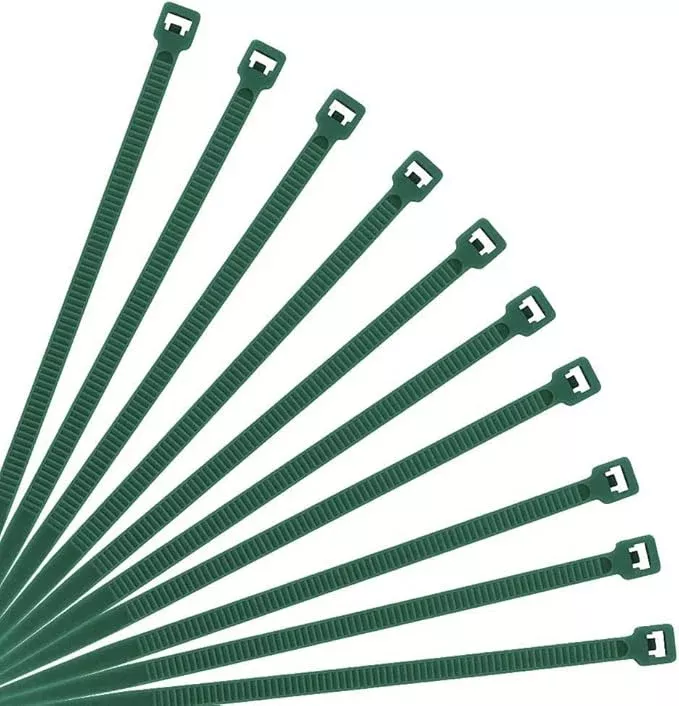 XINGO Cable Zip Ties (500 Pack), 40 Lbs Tensile Strength-Heavy Duty, Self-Locking Nylon Plastic Wire Ties in Assorted Sizes and Colors for indoor and outdoor (12 inch, Dark Green)