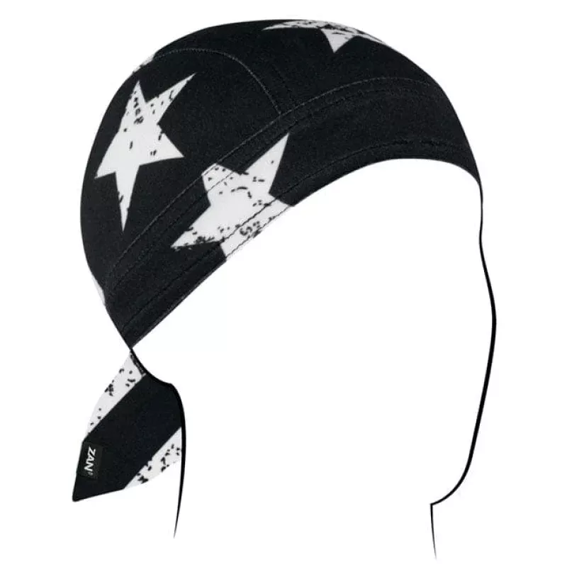 ZANheadgear Flydanna Sportflex UPF50+ Black & White Flag