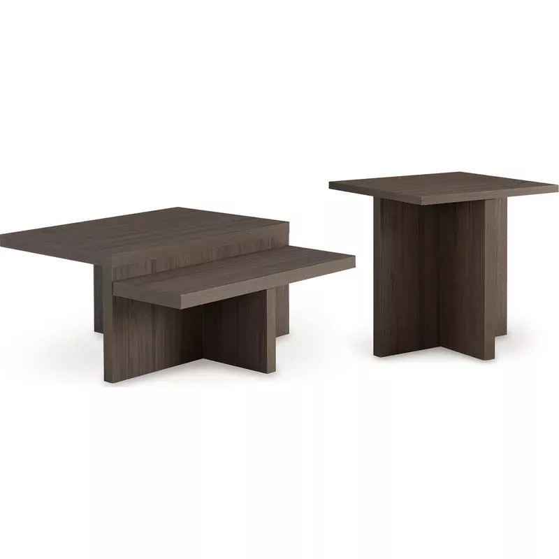 Zendex 2 Pack Tables – Brown