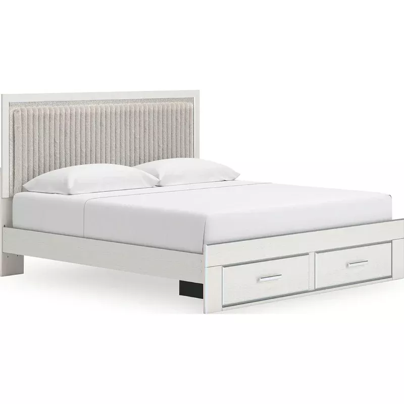 Zuraleus King Storage Bed – White