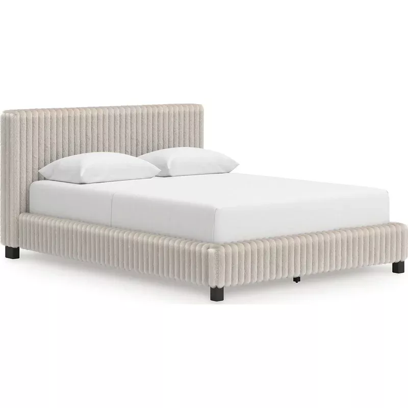 Zuraleus Queen Upholstered Bed – White